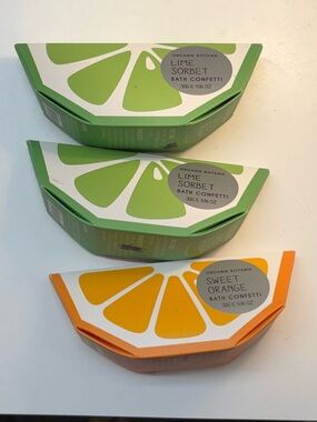 Organik Botanik bath confetti lot of 3 NWT
